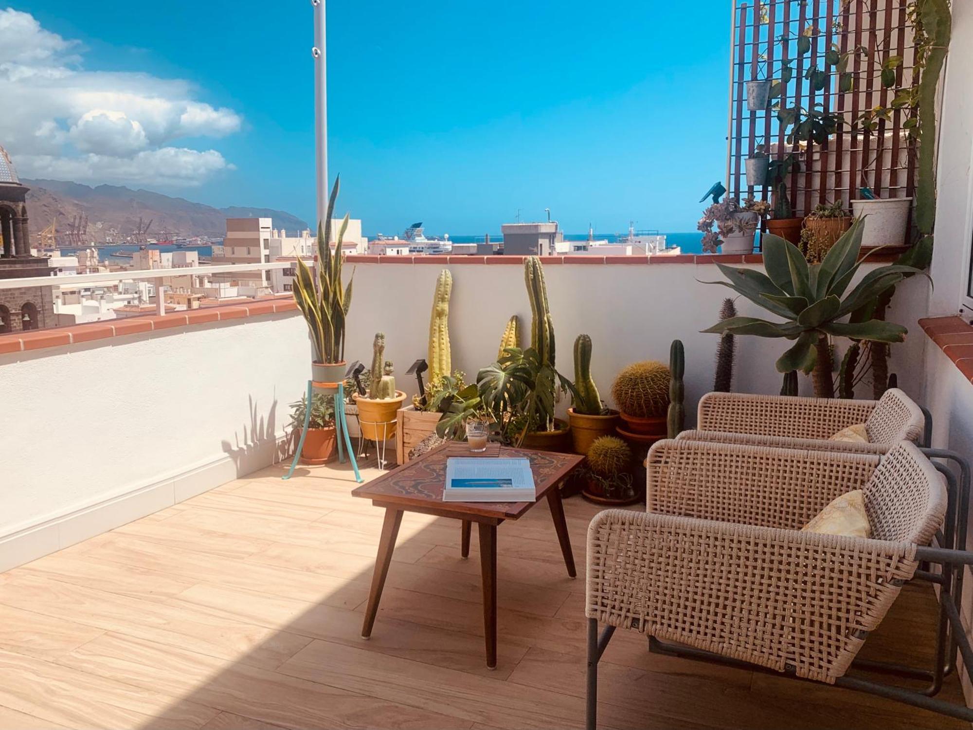 Atico Con Terraza, Vistas Panoramicas Y Parking Apartment ซานตาครูซ เด เตเนริเฟ ภายนอก รูปภาพ